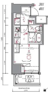 AZEST横濱吉野町【2階】の間取り