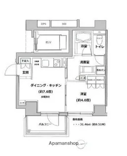 リビオ綱島【7階】の間取り