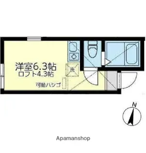 ユナイト富岡マリーゴールド【1階】の間取り