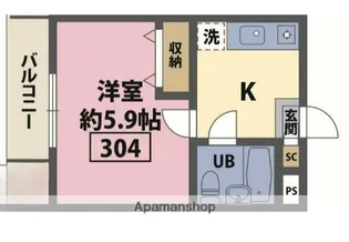 ステラ港南中央【3階】の間取り