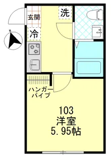バーンサヌーク杉田【1階】の間取り