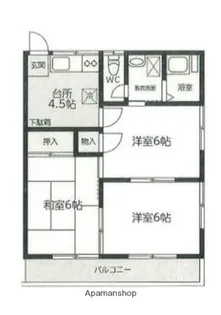 ハマハイツ【2階】の間取り
