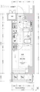 CREST TAPP SHIN YOKOHAMA【11階】の間取り