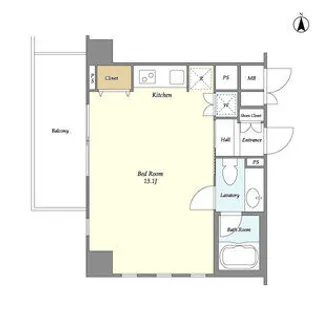 エムジー目黒駅前【11階】の間取り