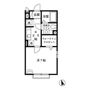 クレール四季彩の丘 弐番館【2階】の間取り