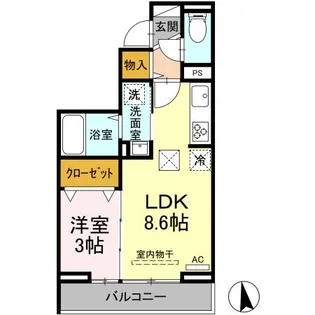 YKレジデンス【1階】の間取り