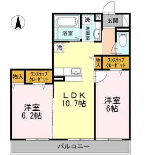 グラシューズ【1階】の間取り