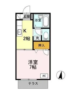 エーデルハイム Ⅰ【1階】の間取り