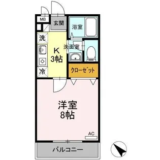 カーサ・デラ・フェリシタ【1階】の間取り