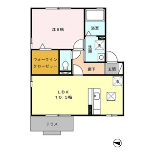 コンフォールⅠ【1階】の間取り