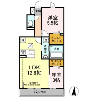グランフォレストⅢ【1階】の間取り