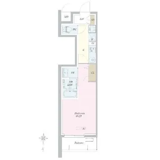 ロイジェント山王【1階】の間取り