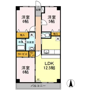 グランシャリオ【4階】の間取り