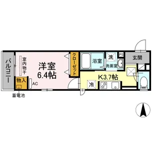 OKUE Ⅱ【1階】の間取り