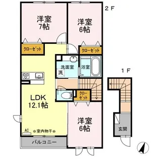 ESCUDO 港南【2階】の間取り