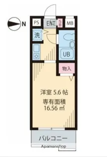 1Rの間取り画像