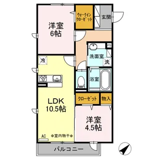 SUNNY HOUSE【2階】の間取り