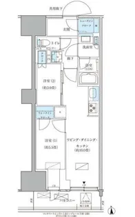 パークアクシス品川天王洲アイル【10階】の間取り