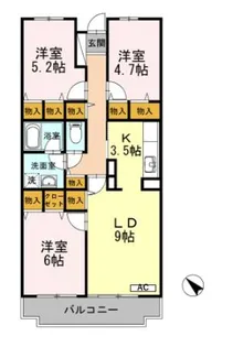 ハイドランジア【2階】の間取り
