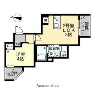 ベイルームフルール戸塚【2階】の間取り