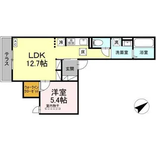 D PAINA OGURA【1階】の間取り