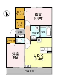 サンティエ【2階】の間取り