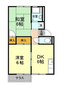 レザンシャトー【1階】の間取り