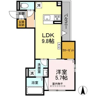 ボヌール【2階】の間取り