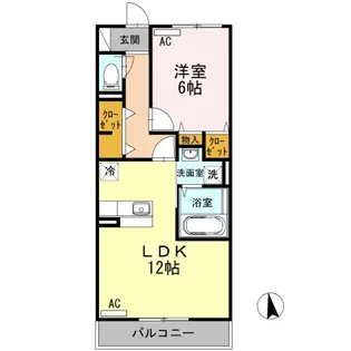 エスポア【3階】の間取り