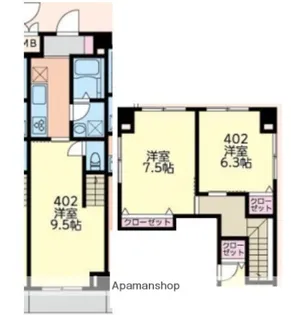 アークパレス梶山【4階】の間取り