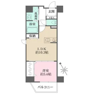 NーFLATS横浜関内Ⅱ【5階】の間取り