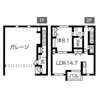 GARAGEA I【1階】の間取り