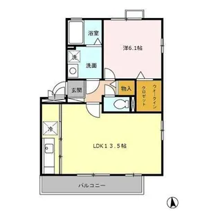 I スクエア WISH【2階】の間取り