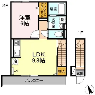 リヴェール新川崎【2階】の間取り