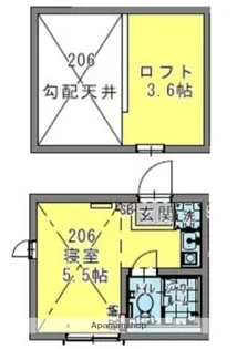 ルミエール新子安【2階】の間取り
