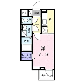 ルーエ リヒト【2階】の間取り
