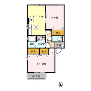 グリーンパレス舞岡【1階】の間取り
