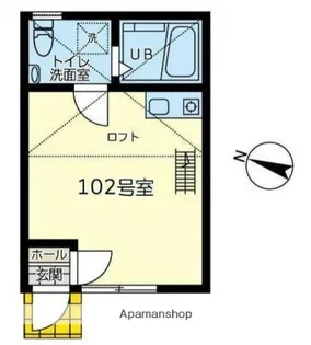 ユナイト東逗子ラグーン【1階】の間取り