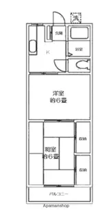 綾西第2ハイツ【2階】の間取り