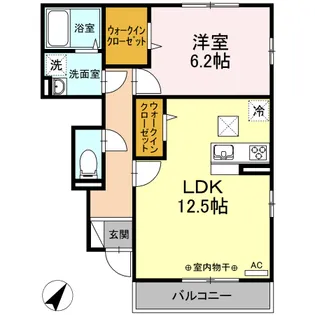ラマージュ Ⅹ【1階】の間取り