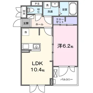 マル・ベラーノ【3階】の間取り