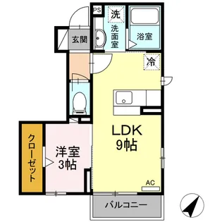 プレアデス【1階】の間取り