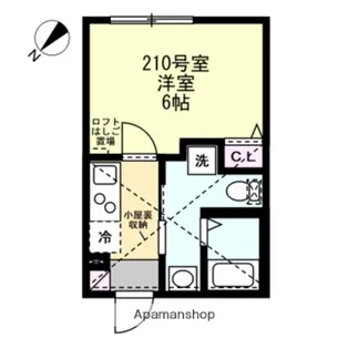 シールーム鵠沼海岸【2階】の間取り