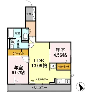 カーサ門源【2階】の間取り