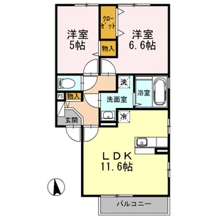 WIT小田原【2階】の間取り