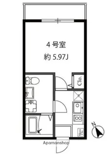 カーサフェリーチェ鶴ケ峰【1階】の間取り