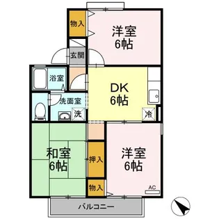 3DKの間取り画像