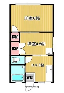 清水ハイム【2階】の間取り