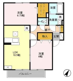 ラディアント【1階】の間取り