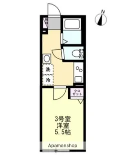 ベイルームヒルズ川崎【3階】の間取り